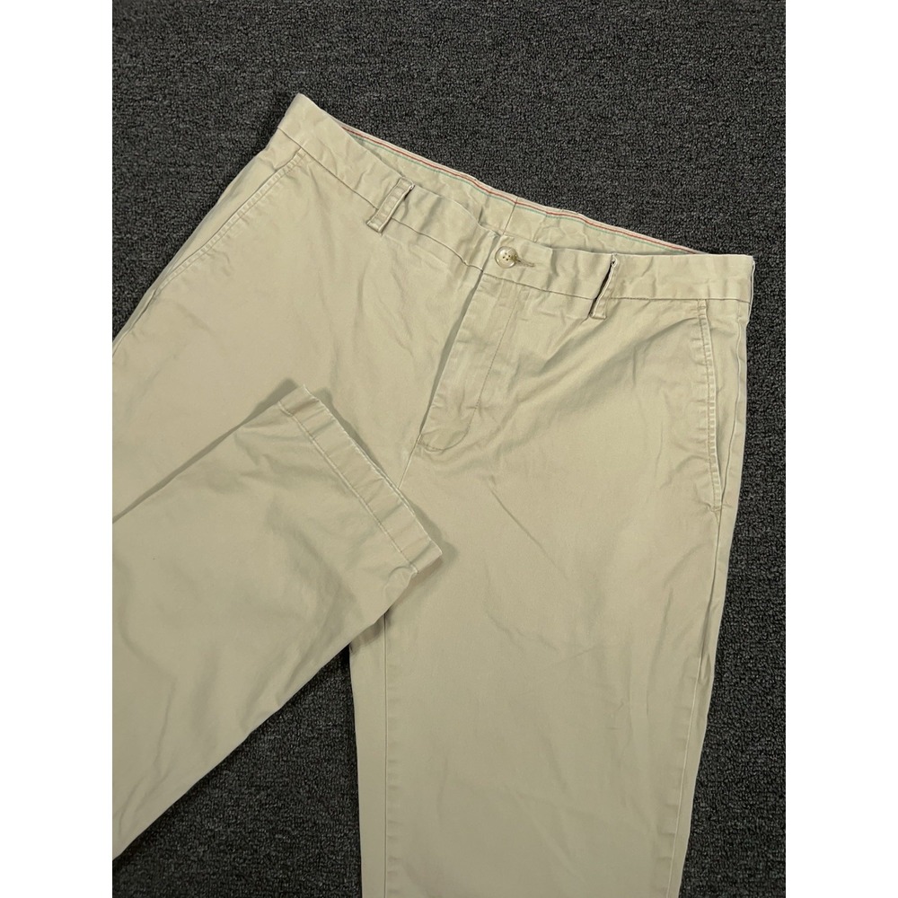 Southern Tide Intercoastal Pants Mens 36x30 (Fits 36x29) Beige Golf Performance